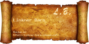 Linkner Bars névjegykártya